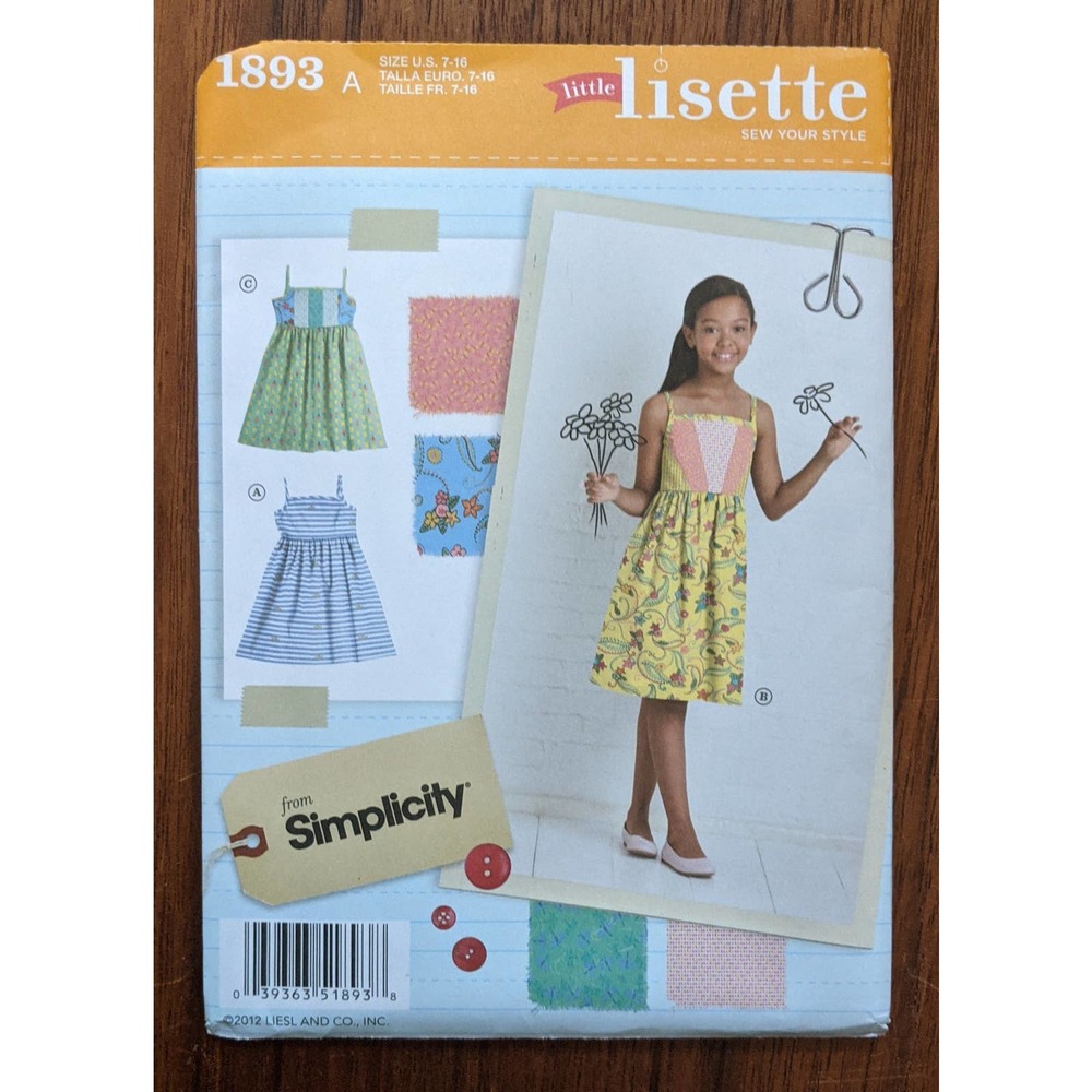 UNCUT Simplicity 1893 Lisette Dress Size 7-16